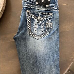 Women’s Blue Embellished Jeans
